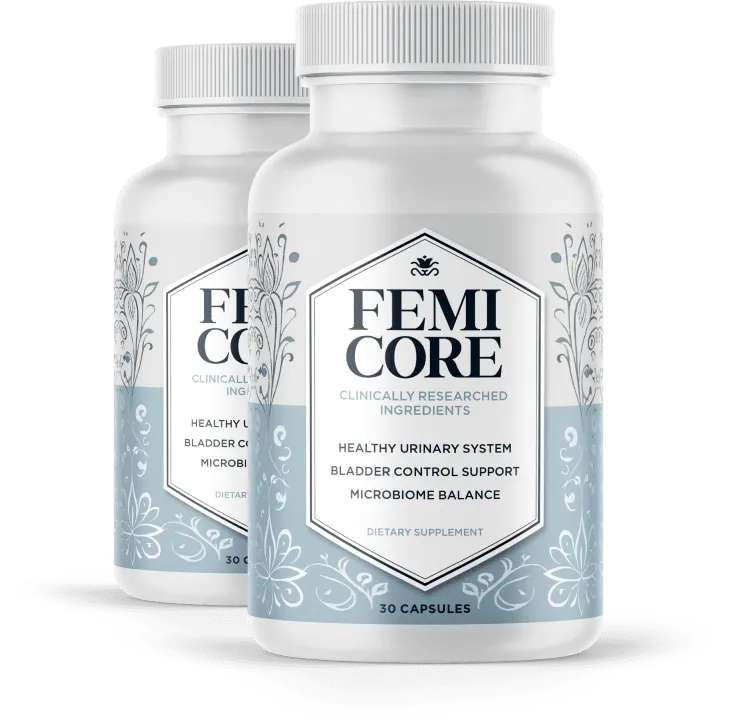 FemiCore gummies bottle – women's hormonal wellness supplement